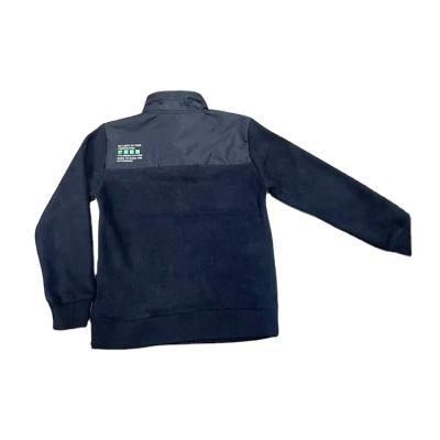 China Breathable Polyester Boutique Kids Clothes Panel Microfleece Half Zip Pullover for sale