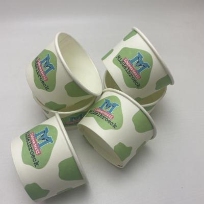 China Custom 3oz paper factory printed environmental protection biodegradable paper cup for ice cream for sale