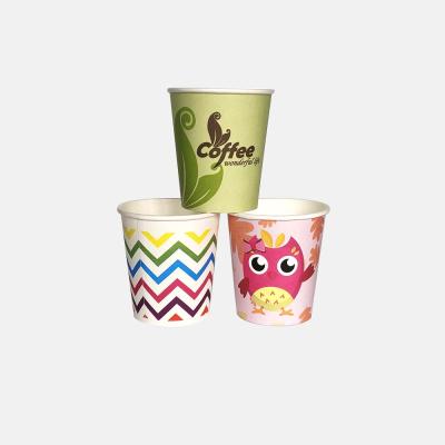 China 100% Disposable Cheap Coffee Cups Disposable Natural Paper Cup for sale