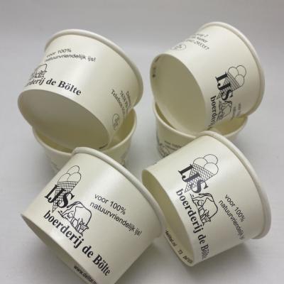 China Hot Sale Paper Ice Cream Packaging Container Disposable Paper Ice Cream Cup for sale