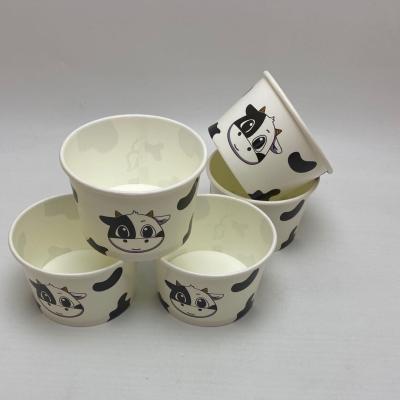 China Custom Printed Paper Environmental Protection Cups Disposable Paper Cup For Ice Cream for sale