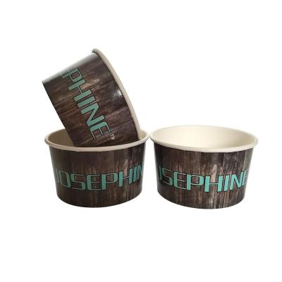 China Factory price biodegradable cheap degradable green custom ice cream paper cup for sale