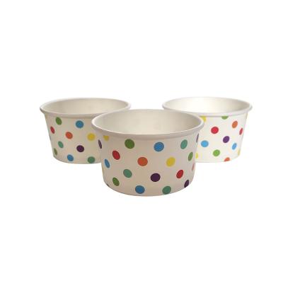 China Customized Cheap Biodegradable Ice Cream Cup Disposable Paper Bowl for sale