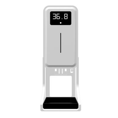 China Foam Soap Dispenser Thermometer Sensor Automatic White Card Soap Gel Spray Integrated Hand Sanitizer Machine for sale