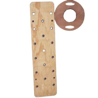 China Stable Fitness Gym Wall Mounted Wooden Climbing Peg Board Climbing Board for sale