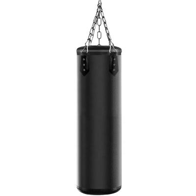 China Durable PVC Microfiber Boxing Sandbag No Filling Heavy Sandbag With Chain for sale