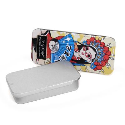 China Personal Care 80ml Lid Rectangular Sliding Tin Box for sale