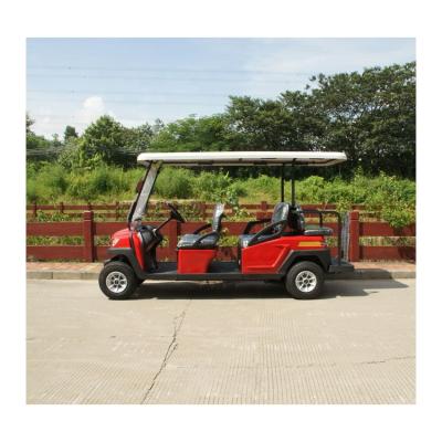 China 6 Passenger Cart Electric Golf Cart Red Color Club Cart Airport Electric Golf Cart Boarding and Handling - CX060T à venda