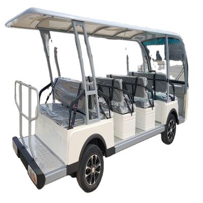 Китай 14 Seat Car Stage Spot Car Electric Sightseeing Car Custom 4950*1500*2050 Sightseeing Car Manufacturers продается