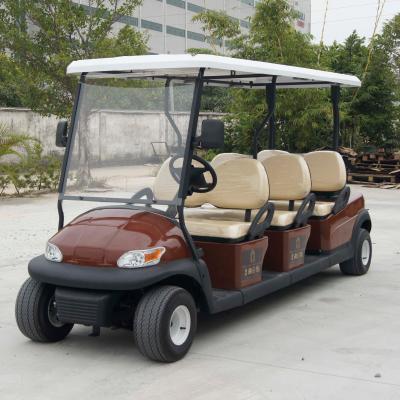 중국 6 - Seat Club Golf Cart Watch RV Security Patrol Golf Course Tour Cars For Touring Resorts 4000*1200*1900mm 판매용