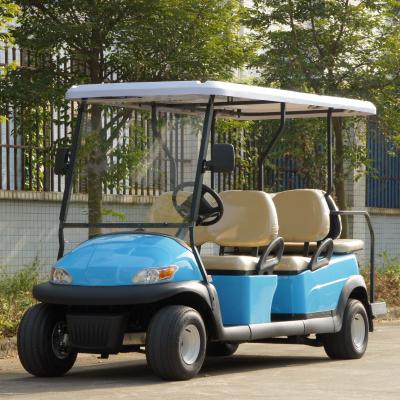 China A1S4+2 Golf Course 6 Seat Scenic Spot Golf Cart Amusement Park Car Electric Sightseeing Club Cars With CE Te koop