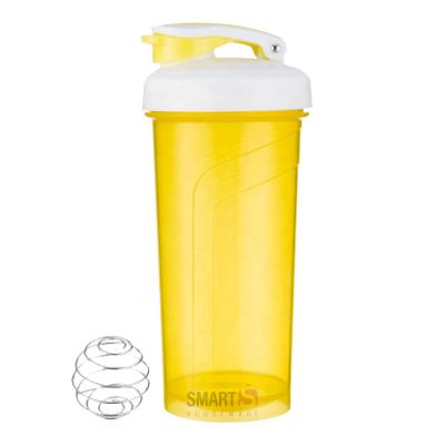 China New Design Viable BPA Free Plastic Protein Shaker Bottle 700ml With RTS Carry Handle for sale