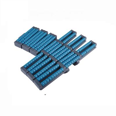 China food & 882TAB Beverage Industry Series Side Flexing Flat Surface Plastic Conveyor Chain With Rollers Low Noise Slat Top Accumulation Chain for sale