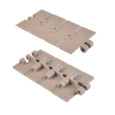 China food & LF820-K450 Beverage Industry Single Hinge Flat Surface Plastic Conveyor Chain Slat Straight Working Top Chain for sale