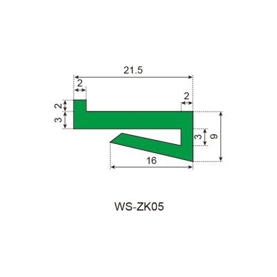 China Food Conveyor System L Clamp Profiles WS-ZK05 UHMW Wear Band Extrusion PE HDPE UHMW-PE Plastic Chain Guide Rails 1000 For Conveyor for sale