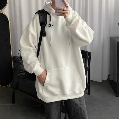 China Anti-Wrinkle Fashion Spring and Autumn Hong Kong Style Hooded Jacket Men's Casual Sweater Trend Loose Autumn Top Clothes Hip Hop Soft for sale