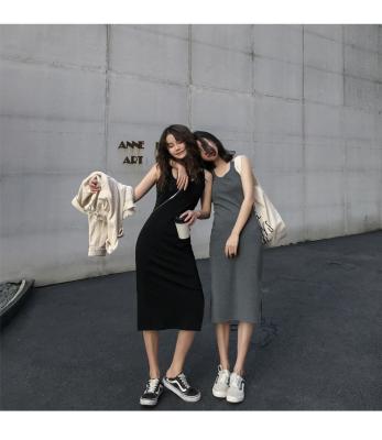 China Comfortable anti-static suspender dress to wear outside the new women's split temperament to be thin inside a push-up skirt for sale