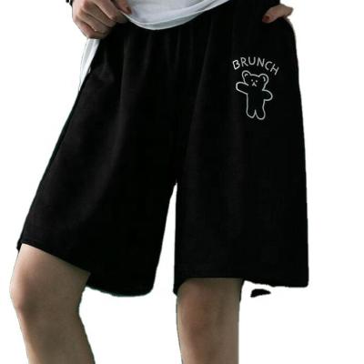 China Anti-Wrinkle Comfortable Elastic Waist Casual Sweatpants Loose Wide Leg Shorts for sale