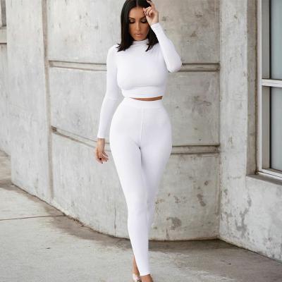 China Beauty Breathable Casual Two-piece Slim Fashion Ladies Long Sleeve Sports Suit for sale