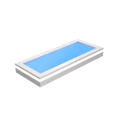 China Smart Recessed LED Skylight Modern Artificial Light Hotel Basement Ceiling Lamp Lights Blue Sky Skylight Lighting Indoor Bedroom for sale