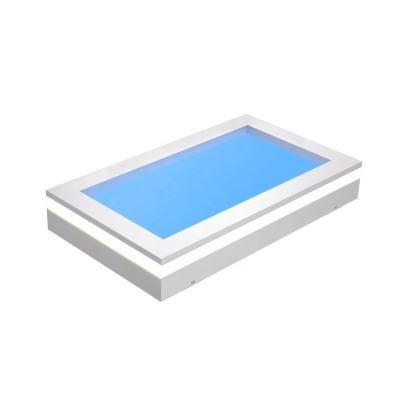 China Modern Square Light Blue Skylight LED Ceiling Panel Outdoor Mounted Ceiling Smart Remove Control Artificial Skylight Indoor Light for sale