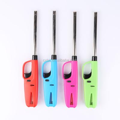 China CLASSIC LIGHTER GAS SMOKE LIGHTER GAS KITCHEN BBQ LIGHTER OEM GAS LIGHTER electronic lighter price HC-1021 colorful good for sale