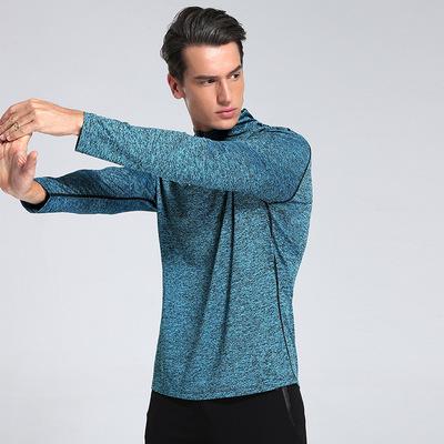 China Hot Selling Anti-Wrinkle Men's Running Fitness Clothing Men Gym Long Sleeves Breathable Sportswear T-shirts for sale