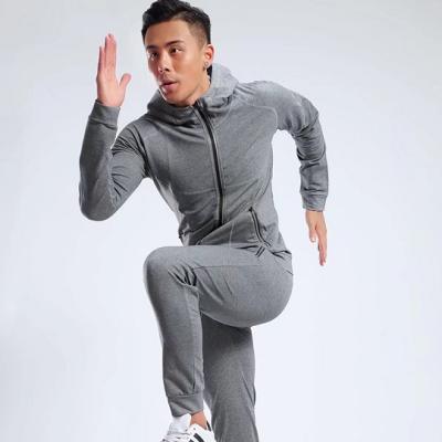 China Custom Made Breathable Sports Men Fitness Gym Running Tracksuits Plain Jogging Suits Set for sale