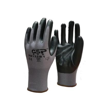 China Custom Leather Electric Winter Anti-smash OEM Work Nitrile Mechanic Welding Cut Gloves Anti Working Gloves for sale