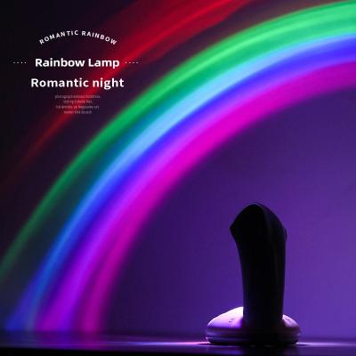 China Minimalist LED Rainbow Projector Lamp Night Light As A Gift for sale