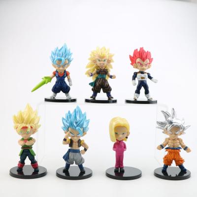 China Cool Action Numbers Toy Kids Collectable Anime Plastic Cake Topper Toy Japanese Cartoon Young Boy Cartoon Dragon Movie for sale