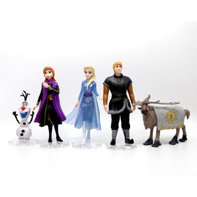 China 5pcs/set Anime cartoon pvc& Anna Princess pvc action figure Toys collectible model for kids gift 9-14cm for sale