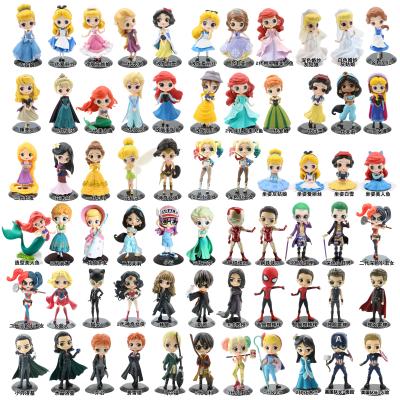 China Cartoon Toy China Factory Toy Small Anime PVC Anime Princess Action Figure Sets for sale