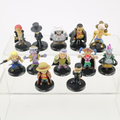 China Cartoon Toy New Japanese Cartoon Figure PVC One Piece Action Number Set 12pcs for sale