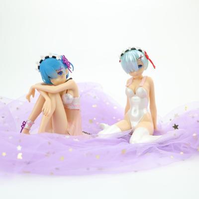 China Wholesale PVC Figure Woman Toy Re Zero Kara Hajimeru Isekai Seikatsu Rem Cartoon Anime Collection for sale