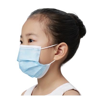 China Child Good Quality Melt-blown Cloth And Nonwoven Fabric White Blue Medical Face Masks For Child for sale