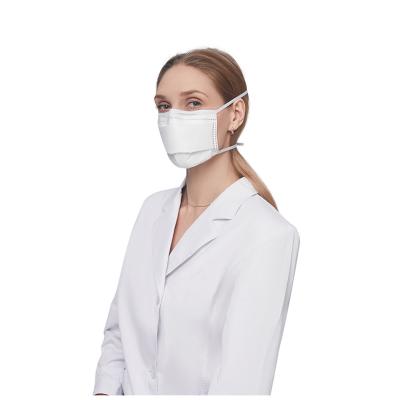 China New White KN95 Adult Nonwoven Fabric Meltblown Listing Cloth Face Masks 5 Layers For Adult for sale