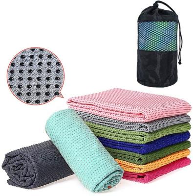 China Sustainable Wholesale Microfiber Anti Slip Yoga Mat Towel for sale