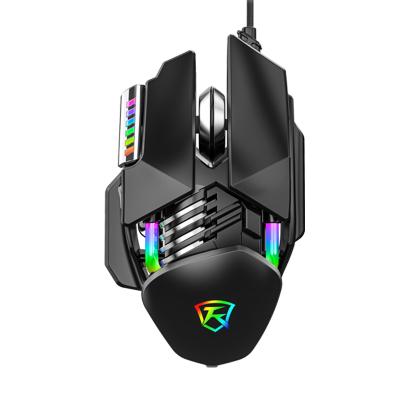 China High DPI Gaming Mouse Optical E-sports RGB Silent LED Rechargeable Hot Selling Rechargeable Luminous Cable Mechanical Game for sale