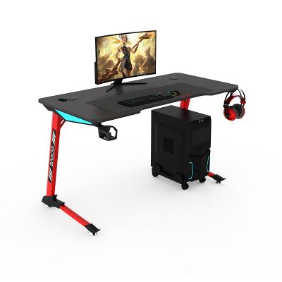 China 2022 Hot Sale New Model Foldable (Height) Adjustable PC Office Computer Table Gaming Desk Adjustable With Packing RGB Light for sale