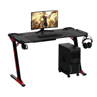 China 2021 Modern Professional Led Game Table Computer Desk Game New Arrival Oil Tanker Gaming Desktop Modern With RGB Light for sale