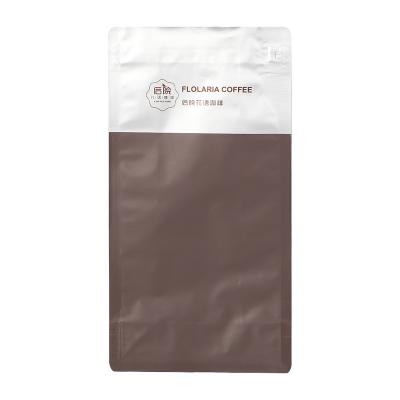 China Moisture Proof Wholesale Customization  Flat Bottom Biodegradable Coffee Bag for sale