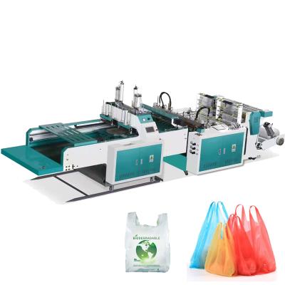 China Factory 2021 HSGF-500*2 Used Polythene Plastic Bag Making Machine Automatic High Speed ​​Machine For Biodegradable Bags for sale