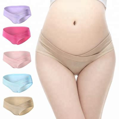 China 2002 Anti-allergy Wholesale Size Cotton Stockings Panties Maternity Underwear For Pregnant Women for sale