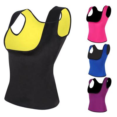 China 6297 Antibacterial Women Ultra Sweat Slimming Sauna Vest Neoprene Body Shaper Vest For Weight Loss for sale