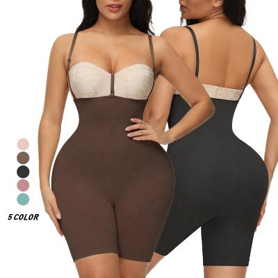 China 6334 New Antibacterial Full Body Shaper Butt Control Tummy Jumpsuit Shapewear High Waist Panties Slimming Lifter Seamless Shapewear For Women for sale