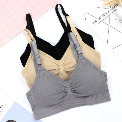 China 4053 Women Radio Viable Hot Selling Breathable Maternity Nursing Bras With Seamless Front Closure Plus Size Maternity Protection Bra for sale