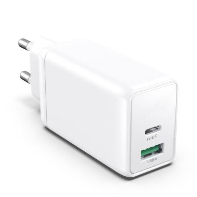 China Mobile Phone Manufacturer Sells GaN 65W High Power Type-C Fast Wall Charger and USB-A Mini Palladium Size for sale