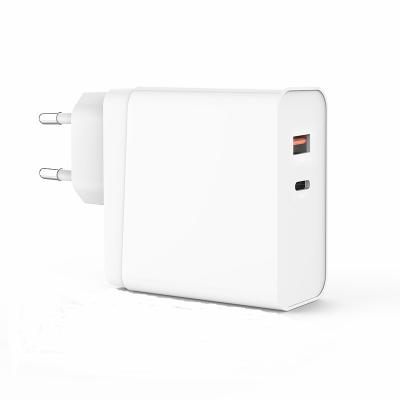 China Universal Mobile Phone EU Plug Power Supply CE PD Wall Fast 45W USB-A Type-C Portable Charger for sale