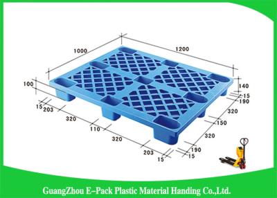 China 1200*1000mm Export Blue Economical Nestable Plastic Pallets Easy Stacking Long Service Life for sale